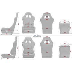 Schalensitz aus schwarzer Alcantara-Schale 117S1S-A