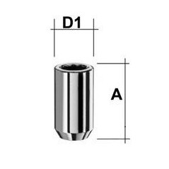 Star head nuts 12 x 1.25 x 37mm 4 pieces