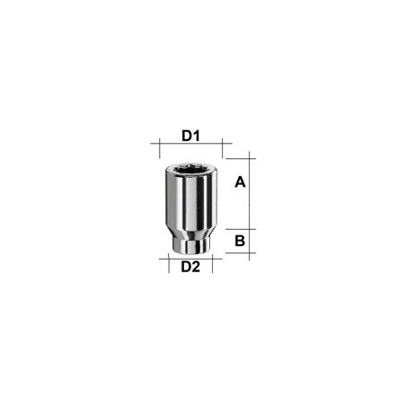 Star head nuts 12 x 1.25 x 34mm 4 pieces