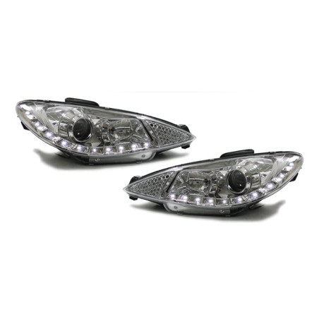 Peugeot 206 + 206 CC 1998 - Chrome Daylight Front Headlights CP13462 CP13462 229,90 €