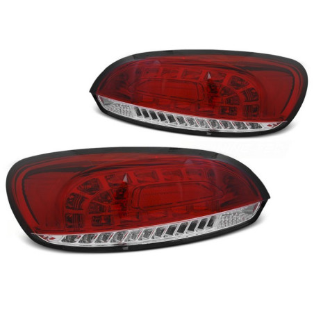 Rot/Chrome LED-Rückleuchten Volkswagen Scirocco III 08-04/14 LDVWI1