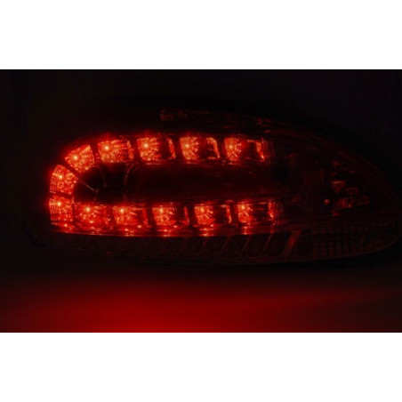 Red/chrome LED rear lights Volkswagen Scirocco III 08-04/14