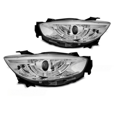 Phares Avant Xénon pour Mazda CX5 11-15 Chrome