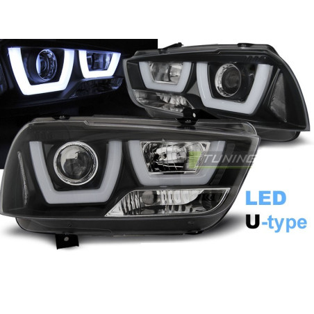 Front Headlights Tube Light Dodge Charger LX 11-15 Black LPDO14 LPDO14 449,90 €