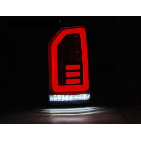 VW T6 2015 LED BAR Tail Lights Smoked-Black/White