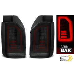 Rückleuchten VW T6 Heckklappe LED BAR Rauchschwarz/Rot LDVWI0