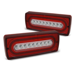 Feux Arrière Mercedes W463 Classe G 90-12 LED Rouge/Blanc