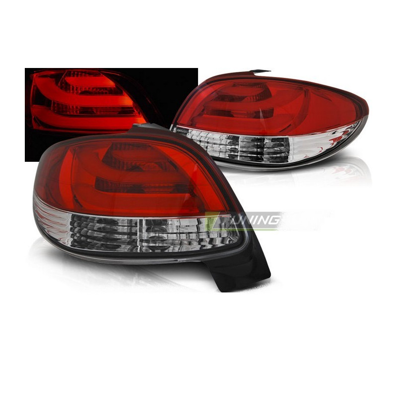 LED-Rücklichtleiste rot/weiß für Peugeot 206 LDPE20