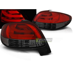Feux Arrière LED Bar Rouge/fumé Pour Peugeot 206 Feux arrière