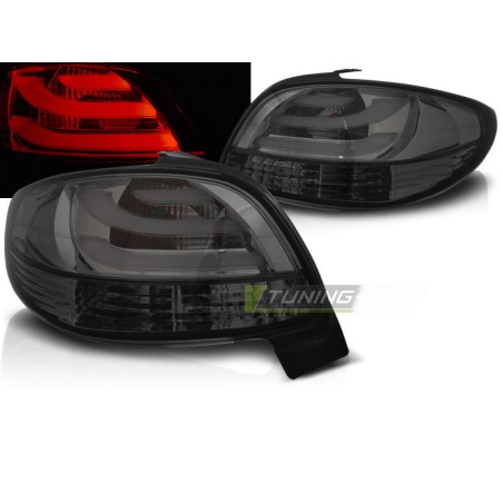 Feux Arrière LED Bar Rouge/blanc Pour Peugeot 206