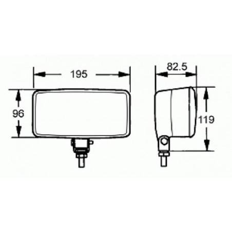 Hella Comet 550 Universal Spotlight