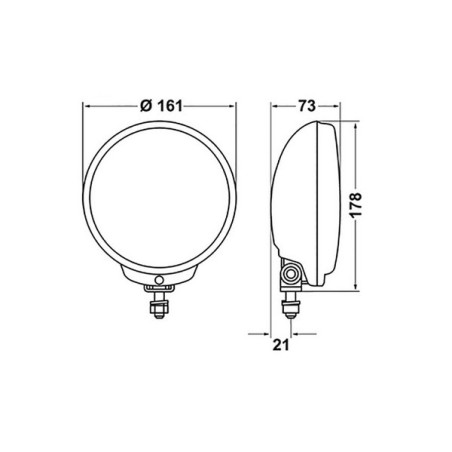 Hella Comet 500 Universal Spotlight