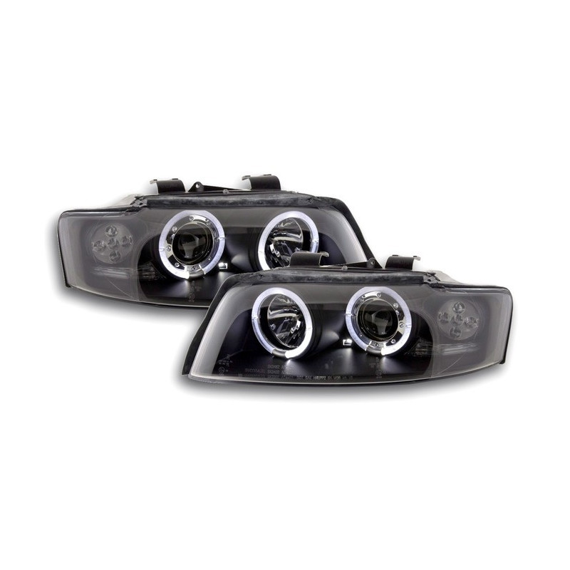 Phares Avant Angel Eyes Audi A4 0.00-10.04 Noir