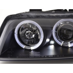 Phares Avant Angel Eyes Audi A4 0.00-10.04 Noir