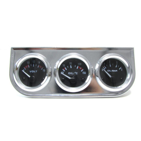 Kit 3 Youngtimer pressure gauges with chrome support CP29890 CP29890 69,90 €