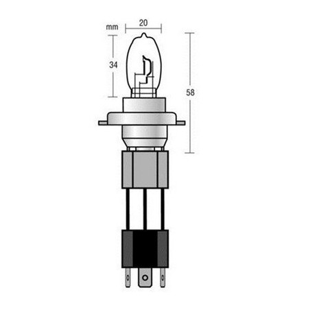 2 H4 24V 90/100W Xenium-race 98297 bulbs