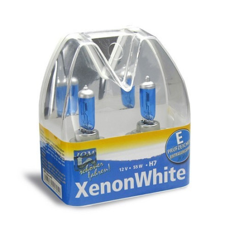 2 Xenon White H7 12V 100W bulbs