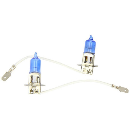 2 Ampoules H3 12V 55W super white