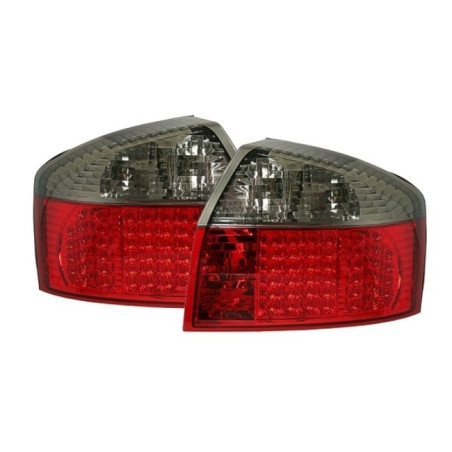 Feux Arrière Audi A4 B6 10.00-10.04 à Leds Rouge/Fumé