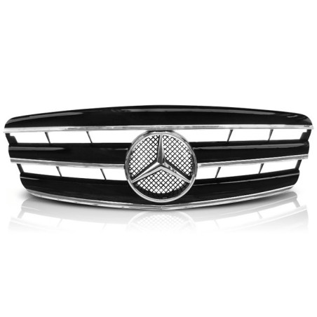 Calandre look Noir/chrome pour Mercedes W221 05-09 Calandres