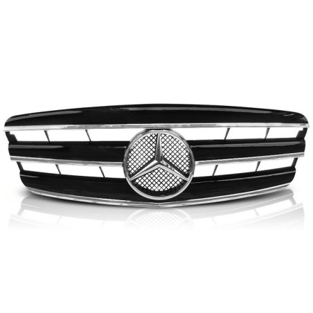 Kühlergrill in Schwarz/Chrom-Optik für Mercedes W221 05-09 GRME31