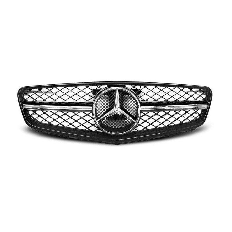Calandre Noire brillant / chrome pour Mercedes W204 07-14 C63 Calandres