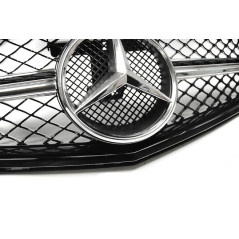 Calandre Noire brillant / chrome pour Mercedes W204 07-14 C63 Calandres