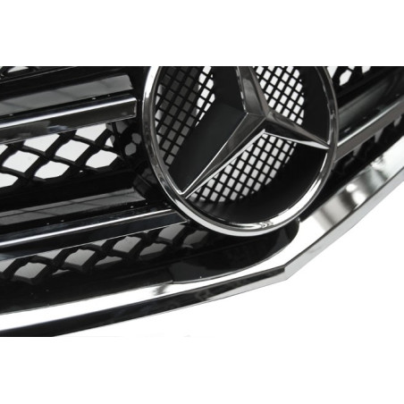 Calandre Noire / chrome Look AMG pour Mercedes W212 09-13