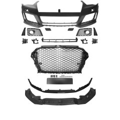 Front Bumper Look RS3 for Audi A3 8V 12-16 with (PDC)