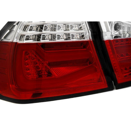 LED Rear Lights BAR Red/Clear for BMW 3 Series E90 03.05-08.08