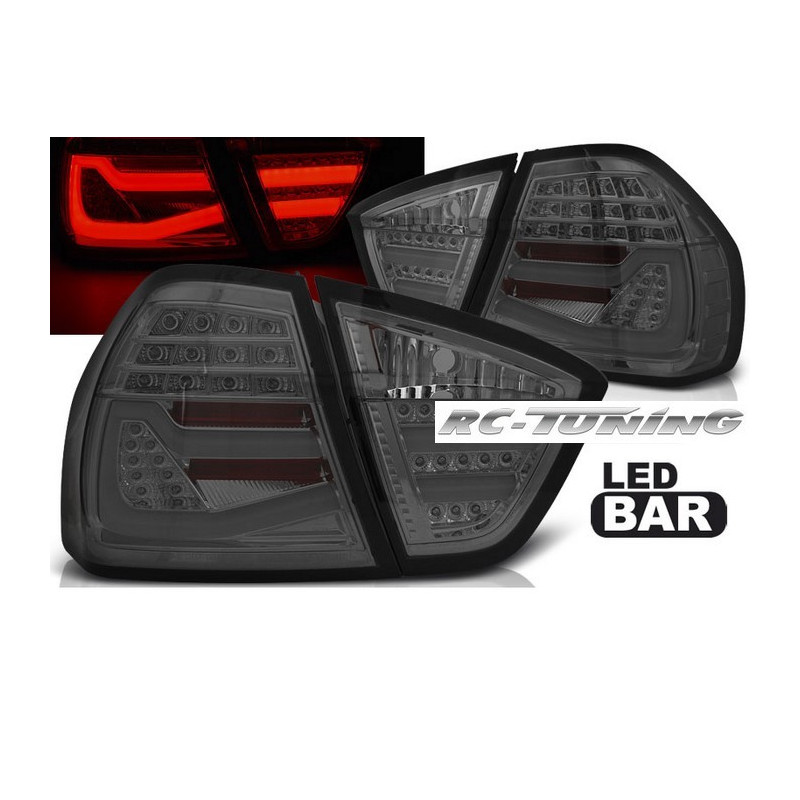 Feux Arriére LED BAR Rouge/Clair pour BMW E90 03.05-08.08