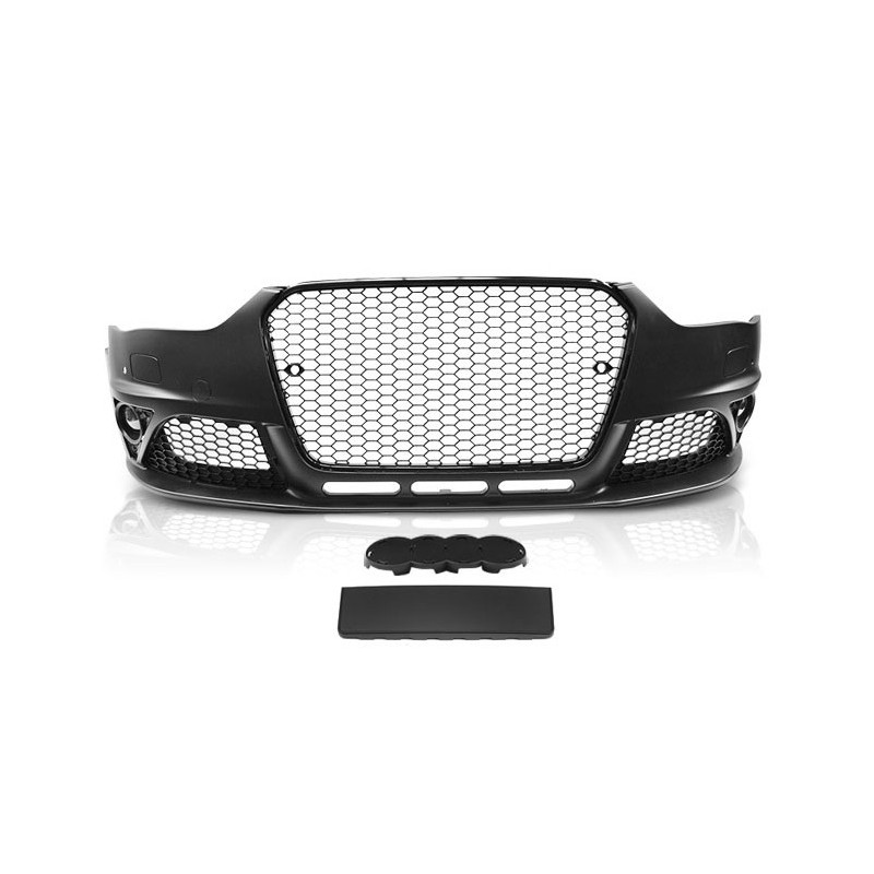 Look RS Frontstoßstange mit glänzend schwarzem Kühlergrill für Audi A4 B8 12-15 ZPAU23