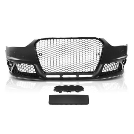 RS Look Front Bumper with Gloss Black Grille for Audi A4 B8 12-15 ZPAU23 ZPAU23 589,90 €