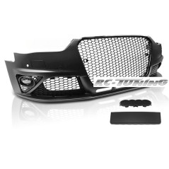 RS Look Front Bumper with Gloss Black Grille for Audi A4 B8 12-15