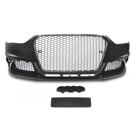 RS Look Front Bumper with Glossy Chrome Grille for Audi A4 B8 12-15 ZPAU22 ZPAU22 499,90 €