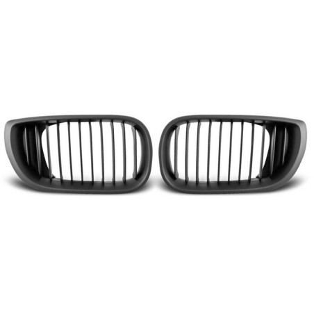 Mattschwarzer Kühlergrill BMW Serie 3 E46 Limousine/Touring 04.99-03.03 GRBM16