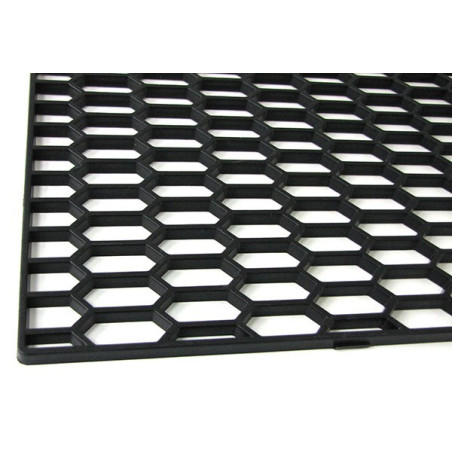 Black plastic grid 120 x 40 cm, mesh 30 x 15 mm