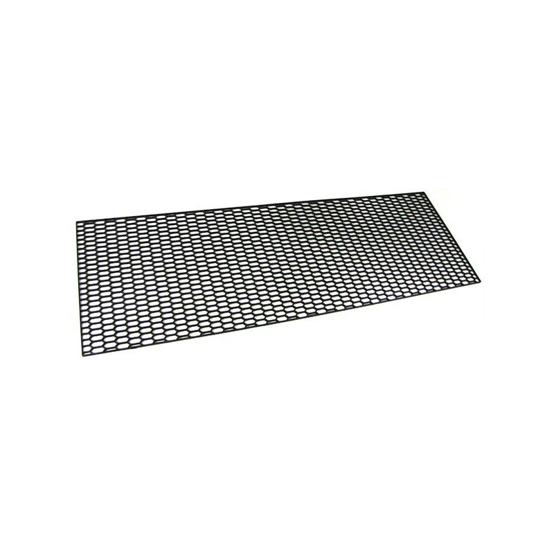 Grille alu noir 130 x 30 cm, maillage 25 x 11 mm