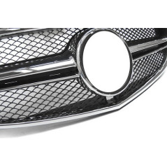 Schwarz/Chrom-Kühlergrill für Mercedes W212 13–16 AMG-Look