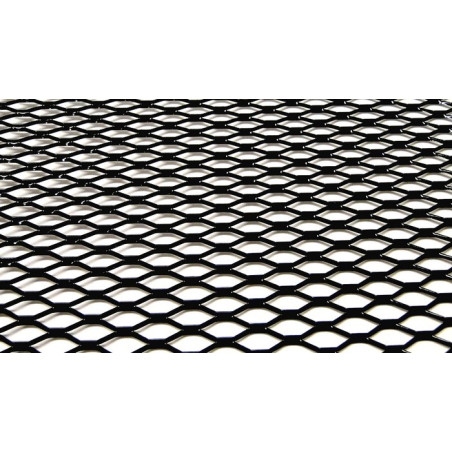 Grille anodisée alu noir 120 x 30 cm, maillage 5 x 12 mm Grilles