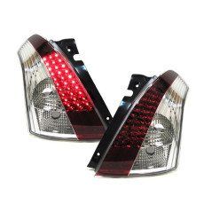 Feux arrière Rouge/clair LED pour Suzuki Swift III 05-10