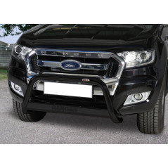 Pare buffle Inox 60mm Noir pour Ford Ranger 2012 - 2016 Protections avant