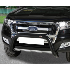 Frontschutzbügel Edelstahl 70mm Schwarz für Ford Ranger 2012 - 2016 104FO 33004/BL