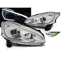 Tube Light Chrom-Frontscheinwerfer für Peugeot 208 LPPE30