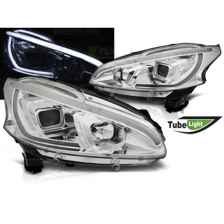 Tube Light Chrom-Frontscheinwerfer für Peugeot 208 LPPE30