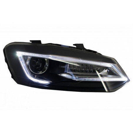 Phares Avant Xenon HID Look Devil Eye pour VW POLO 6R / 6C / 61