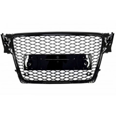 Glänzend schwarzer RS4-Look-Kühlergrill für Audi A4 B8 2008–2011 FGAUA4B8RSPDC