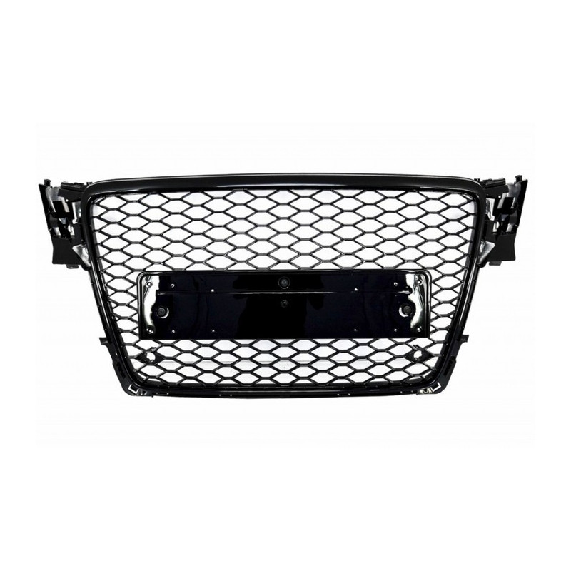 Glänzend schwarzer RS4-Look-Kühlergrill für Audi A4 B8 2008–2011 FGAUA4B8RSPDC