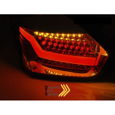 Chrome LED Tail Lights for Ford Focus 3 15-18