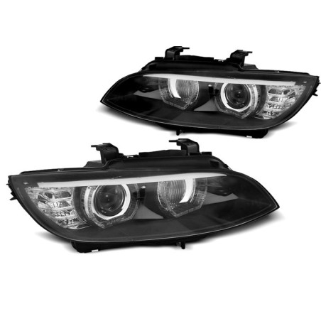 Xenon Angel Eyes schwarze LED-Scheinwerfer für BMW E92/E93 06–10 AFS LPBMJ3